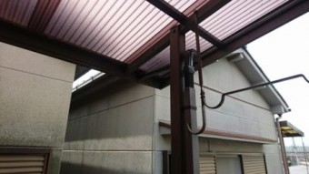 樋やり替え完了