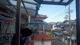 ベランダ屋根現況