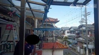 ベランダ屋根現況
