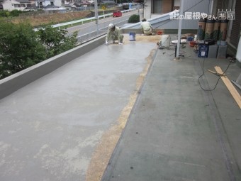 2階ベランダ 防水下地状況