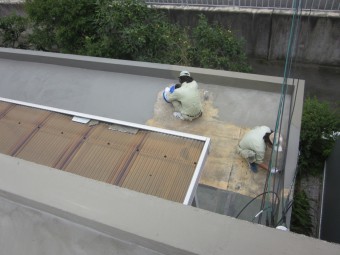 2階ベランダ 防水下地状況