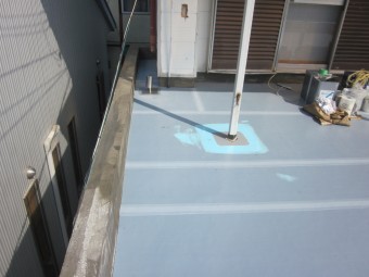 2階ベランダ 防水施工状況