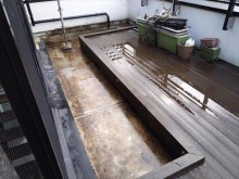 バルコニー植栽・土撤去完了状況