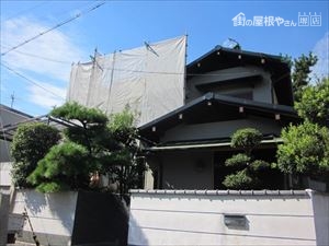 足場組み完了