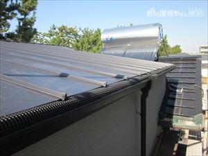 枯葉防止ネット設置