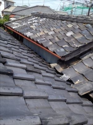 屋根取り合い 板金張付け 完了