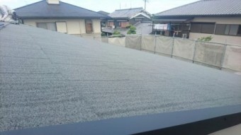 屋根エコグラーニ葺き完了