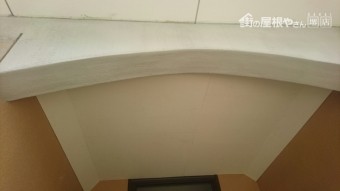 玄関軒天廻り下地状況