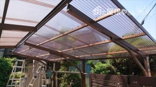ポリカー屋根施工完了
