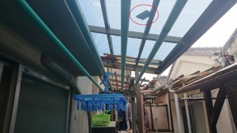 ベランダ屋根現状
