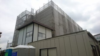 西・南面養生シート