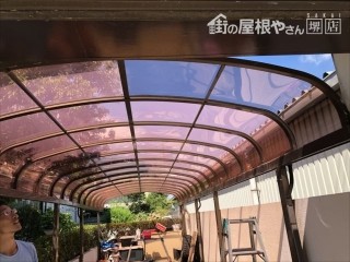 カーポート屋根 完了