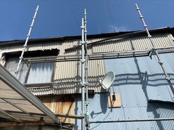 堺市堺区|雨樋の劣化放置は大変危険です!軒樋と竪樋補修工事