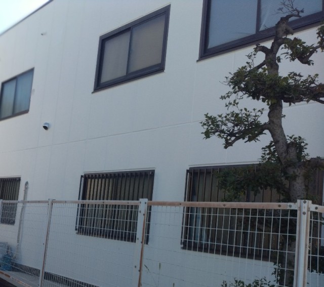 ALC外壁塗装工事　施工完了