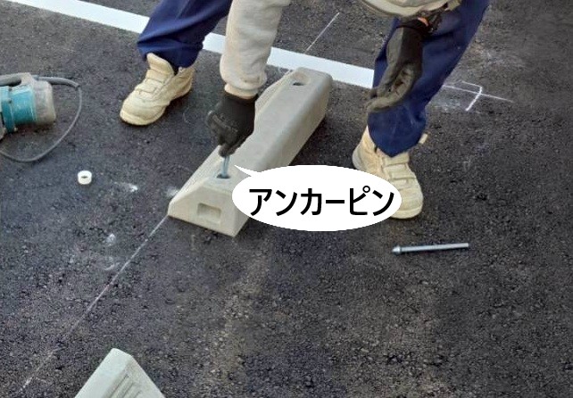 アンカーピンの挿入