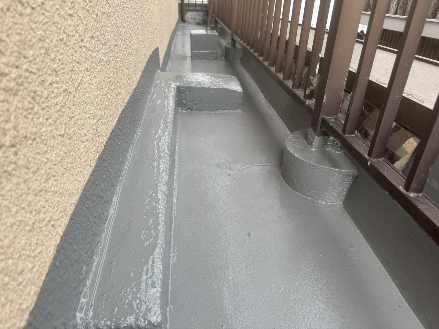 ウレタン防水施工後