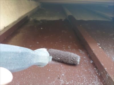 トタン屋根塗装 ローラー