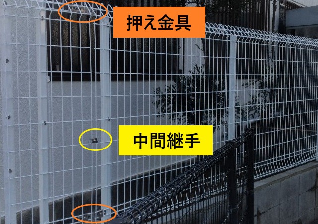 フェンス本体取付 固定金具