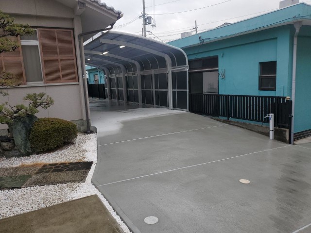 土間コンクリート打設工事完了