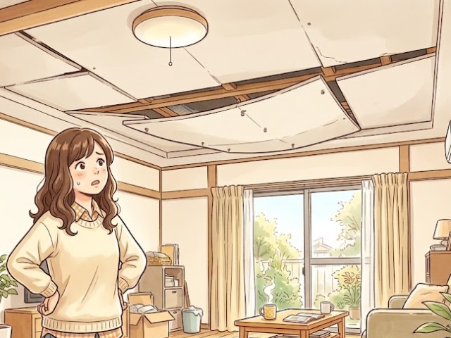 天井　たわみ