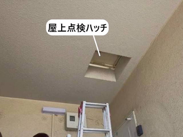 屋上点検ハッチ