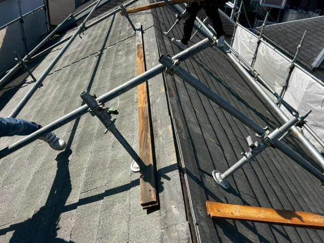 棟板金・貫板撤去後