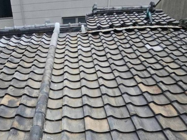 瓦屋根　補修後