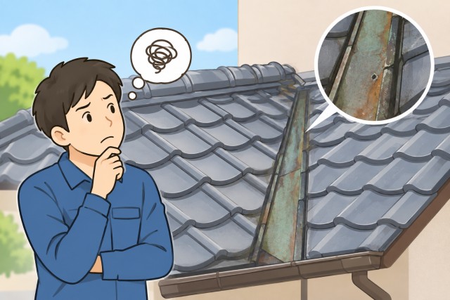 谷板金　イラスト