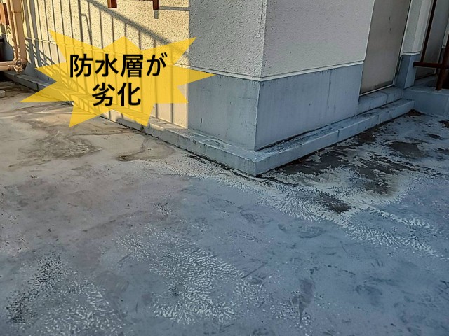 防水層が劣化